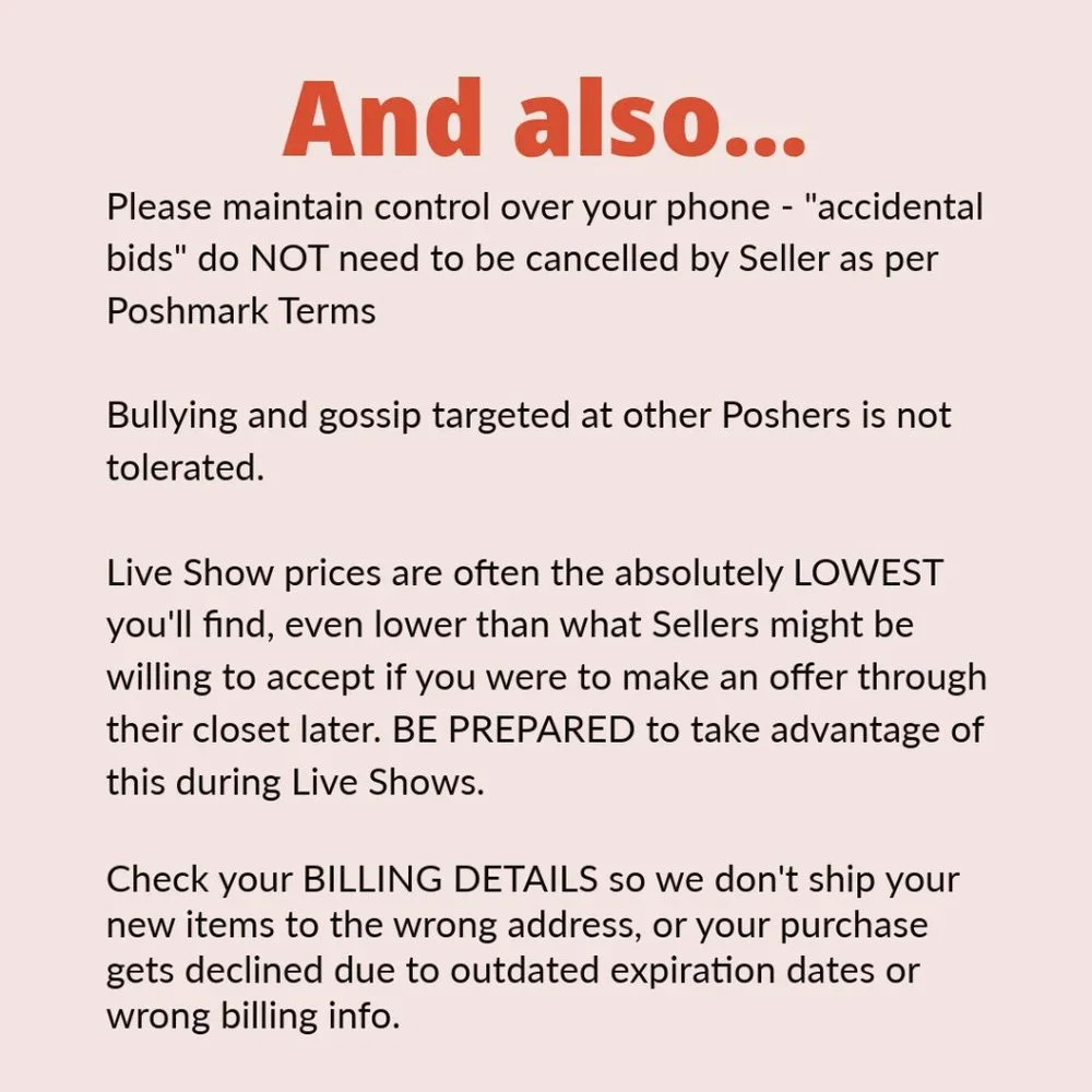 LIVE SHOW RULES - READ FIRST, PLEASE - Picture 3 of 3